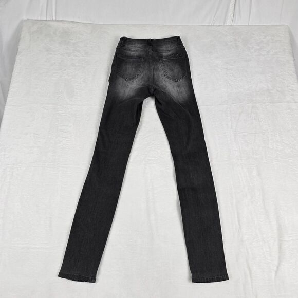 Universal Standard Core Skinny Jeans Women’s Gray Stretch Denim 00 Faded Wash - Picture 2 of 12